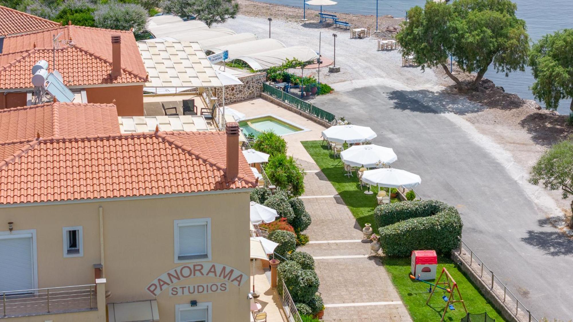 Palaiologou Panorama Apartments Mantamádos Exterior photo